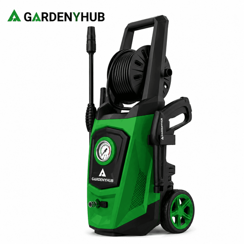 GardenyHub PowerFlow 1800W High-Pressure Washer.